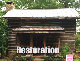 Historic Log Cabin Restoration  Winston County, Alabama